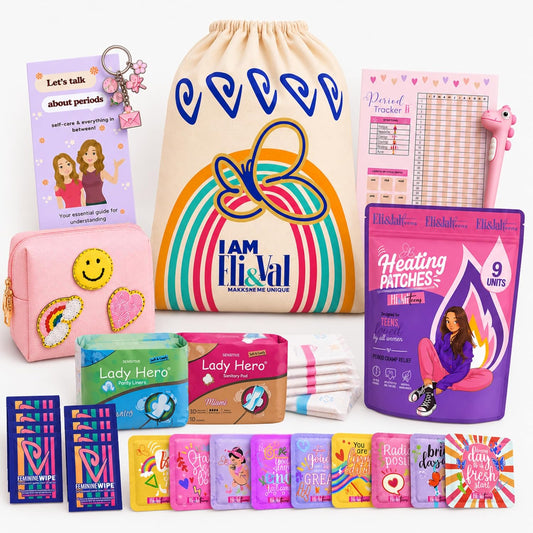 Period Kit for Tweens with essential menstrual care supplies