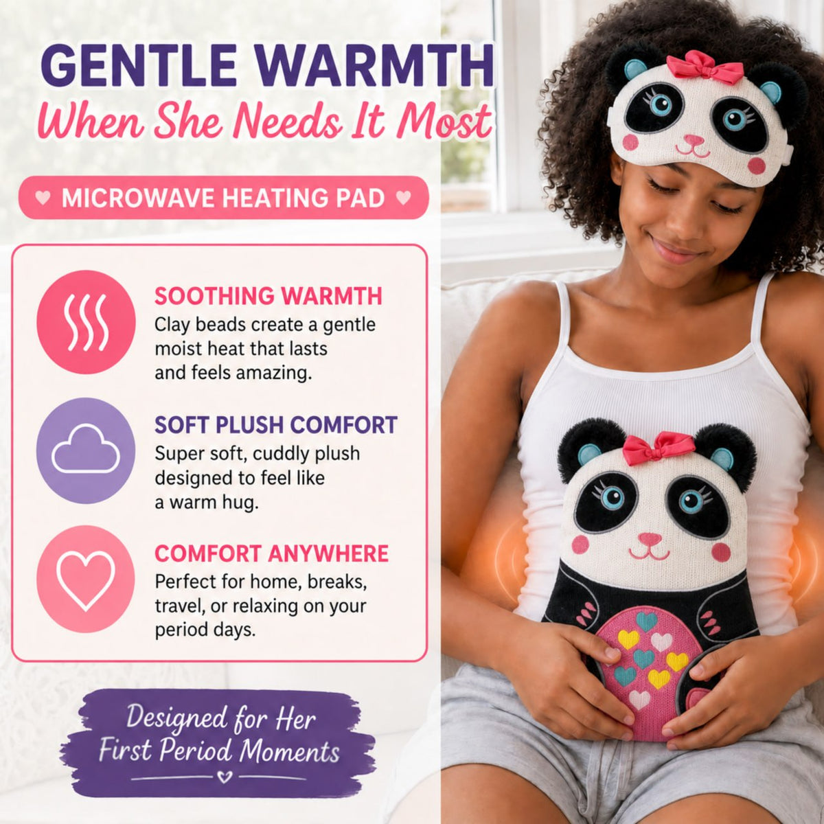 First Period Kit for Girls (Panda)